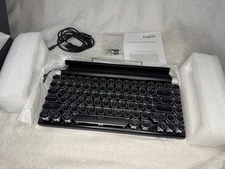 Taiahiro Retro Typewriter Wireless Mechanical Keyboard Hotswap Blue Switches