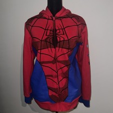 Marvel Spider-Man Full Zipper Red Blue Kids Sweatshirt Size XXL 18