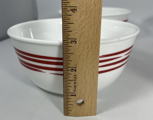 Corning Corelle Strokes of Color 4 Deep Chili, Chowder Bowls 28 Ounce Red - Picture 6 of 6
