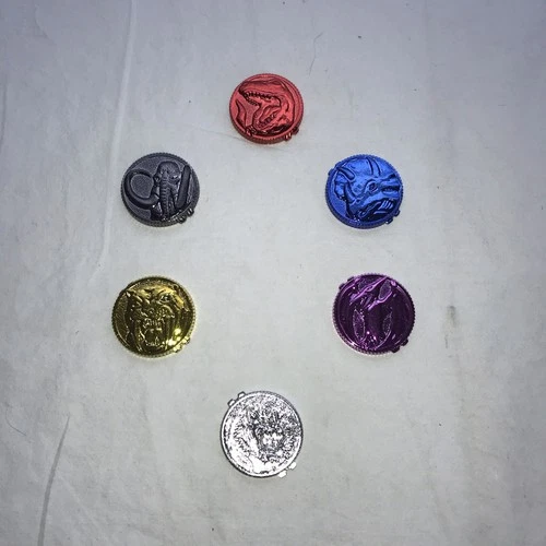 Vintage Mighty Morphin Power Ranger Morpher Coins 1993-1994 Lot Of 6 RARE!