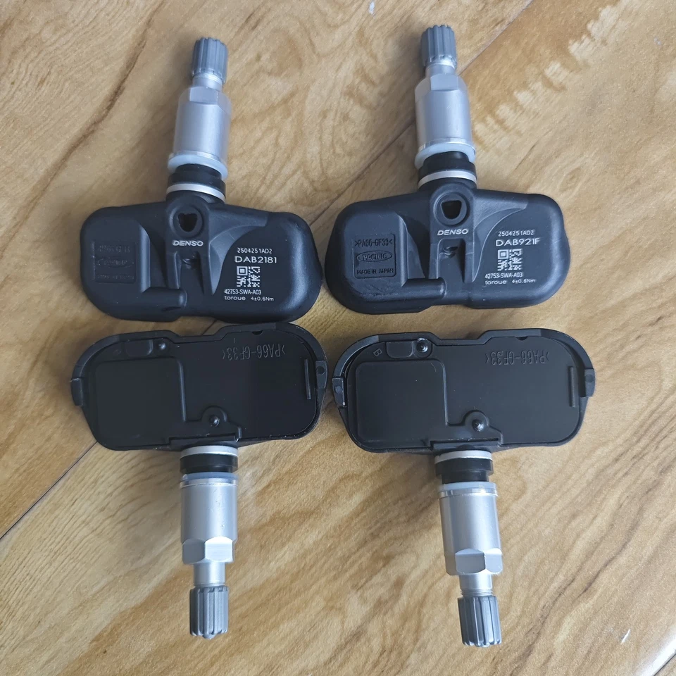 4x Denso Tire Pressure Sensor TPMS 42753-SWA-A03 For Honda Accord EX EXL CR-V LX - Image 4 of 4
