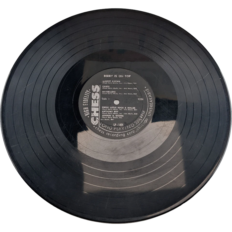 Chuck Berry - Berry Is on Top LP Mono Black Label 1959 US Chess LP-1435 G+ - Image 4 of 4