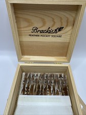 Brackish Quail Feather Pocket Square New in Box