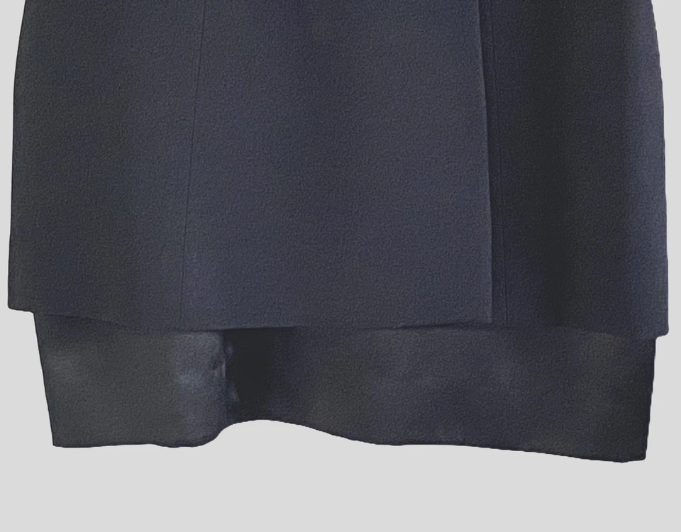 Mini Vestido Blazer Ann Tjuan para KENNAR Vintage Esmoquin Sin Mangas - Negro, Talla 4 Foto 4 de 4