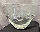 Steuben Crystal Bubble Bowl Rare and Signed