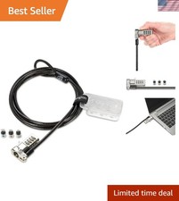 Universal Laptop Security Lock - 3-in-1 Design with Theft Prevention Features