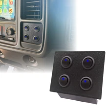 99-07 Silverado Sierra Switch Dash Panel WITH 4 BLUE Switches GMC NBS Chevrolet