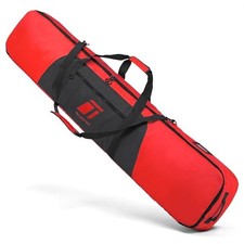 Snowboard Bag For Air Travel - Padded Snowboard Bag - Waterproof and Dark Red