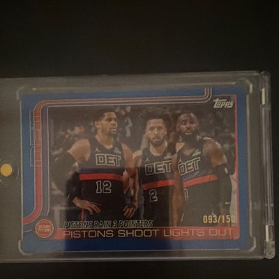 Topps Chrome Detroit Pistons Pistons Rain 3 Pointers Insert #279 /150