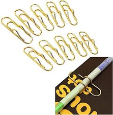 Metal Pen Clips, Multi Function Pen Holder Clips Bookmarks for Notebooks,