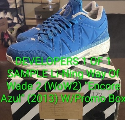 SAMPLE 1 OF 1 Li-Ning Way Of Wade 2 Rare ''Encore Azul'' (2013)  M9/W10.5 New