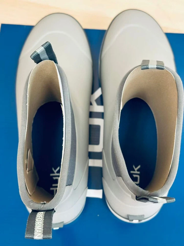 Мужские ботинки HUK Rogue Wave | высокопроизводительные для рыбалки и палубы дождевые СЕРЫЕ - Изображение 4 из 4