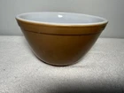 Vintage Pyrex 401 Brown Mixing Bowl 1.5 Pint Nesting Bowl Primary Colors Small