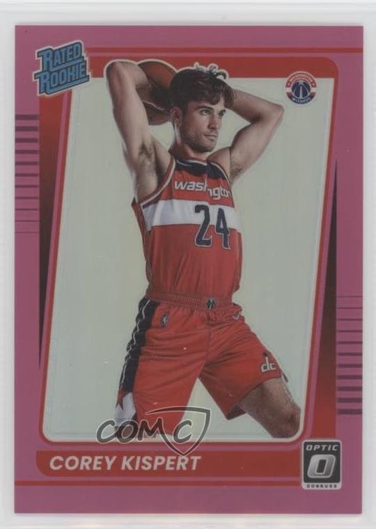 2021 Panini Donruss Optic Rated Pink Prizm /25 Corey Kispert #183 Rookie RC 0m89