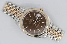 Rolex Datejust 41 126331 Chocolate Dial Jubilee Band Two-Tone Everose 41mm