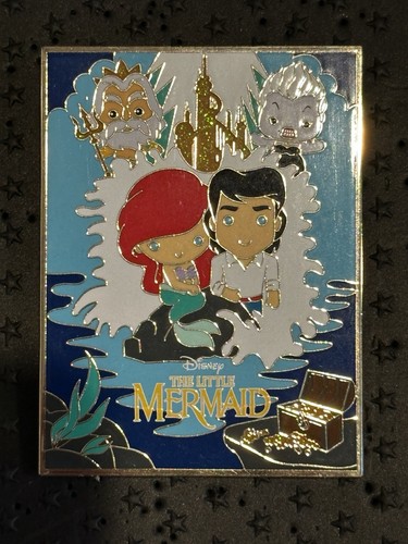 Disney Pin Pink a la Mode Little Mermaid 3 Inch Movie Poster LE 300
