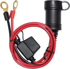 3FT Car Female Cigarette Lighter Plug Socket to Eyelet Terminals 12V Extension C