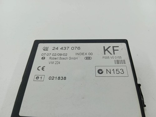 Opel Astra G 2002 Komfortsteuergerät Bordnetzsteuergerät 24437076 AMD157577