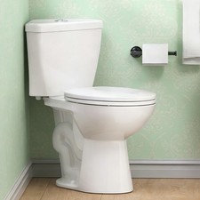 17.2" Two-Piece Corner Toilet Dual Flush 12" Rough in for Compact Bathroom