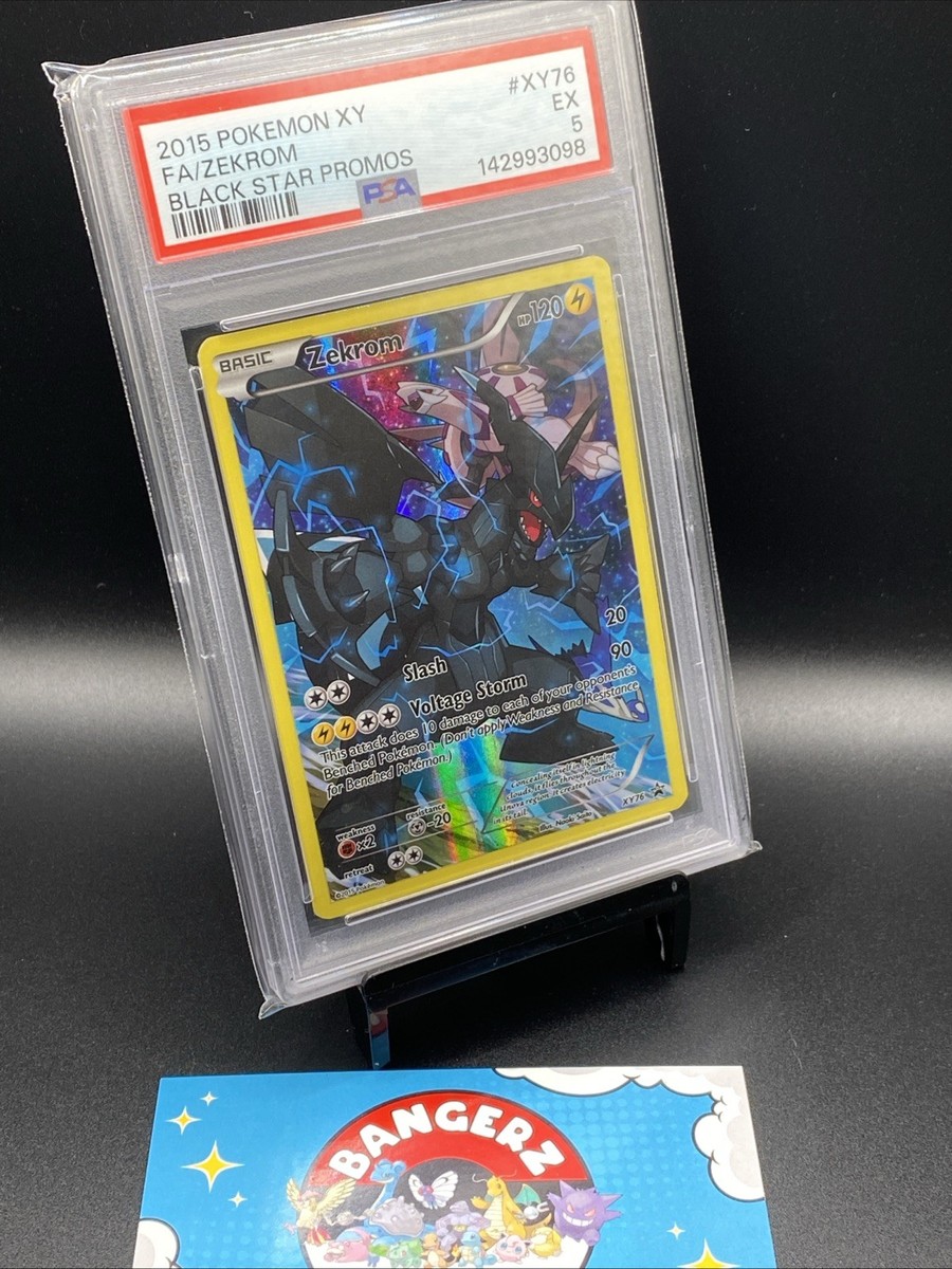 POKEMON 2015 XY Black Star Promos Full Art ZEKROM #XY76 PSA 5 RARE
