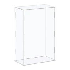 Display Case Acrylic Box Transparent Dustproof Protection Showcase 21x11x31cm