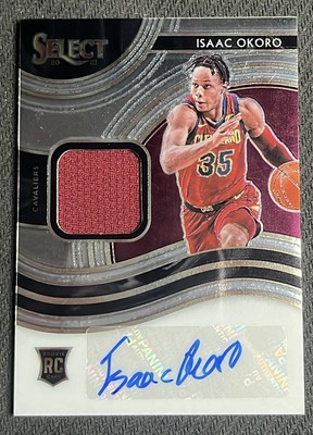 2021-22 PANINI SELECT ISSAC OKORO ROOKIE PATCH AUTO /199 CAVALIERS 