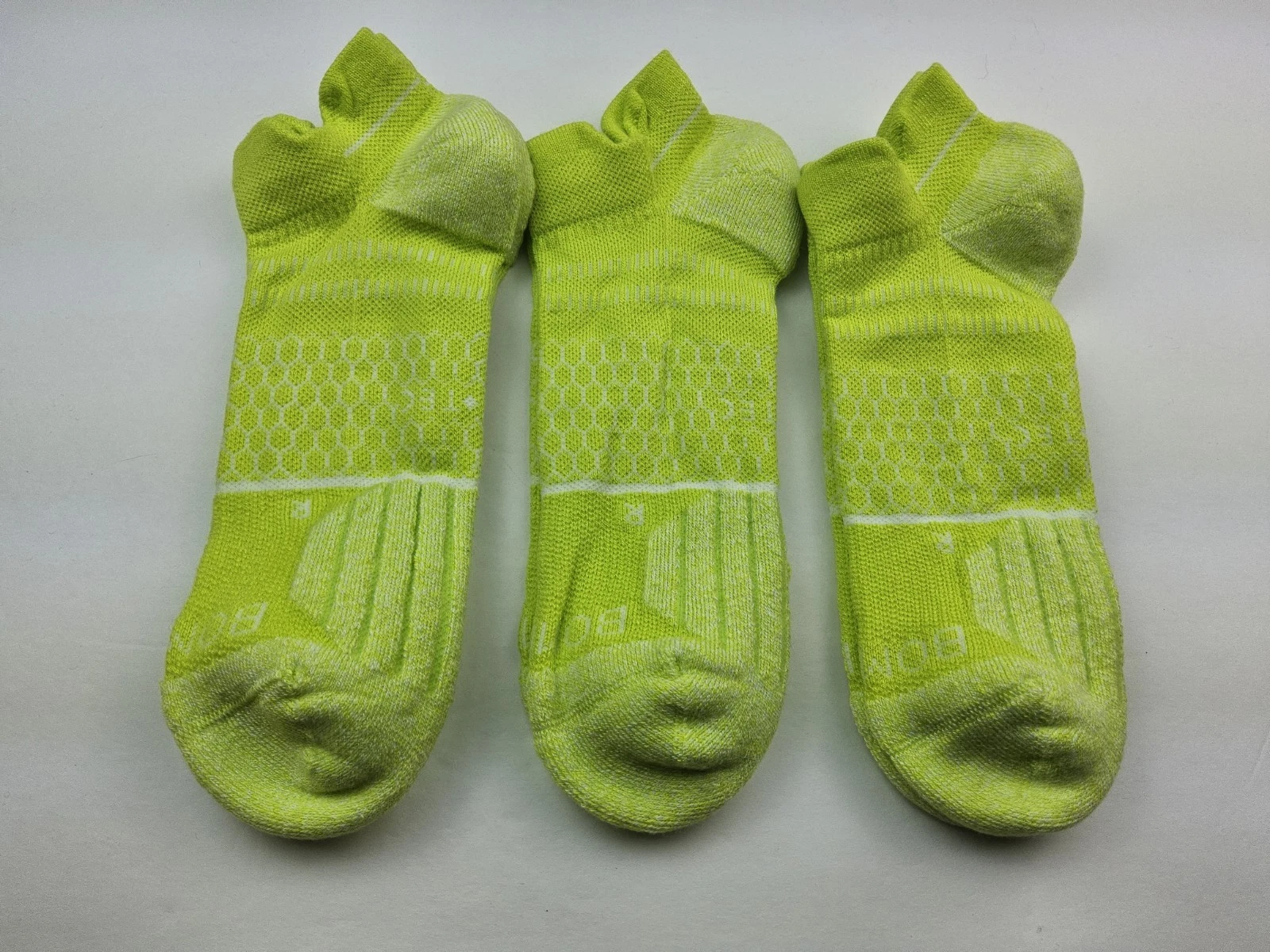Bombas Hex-Tec Athletic Tennis Ankle Socks Lot Of 3 Pairs Size L