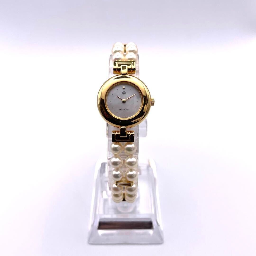 MIKIMOTO Pearl Shell Pearl JAL Ladies Watch Limited Edition MIKIMOTO Pearl Shell Pearl JAL Ladies Watch Limited Edition
