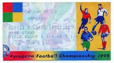 Ticket EURO 1996 #21 Russia - Czech Republic