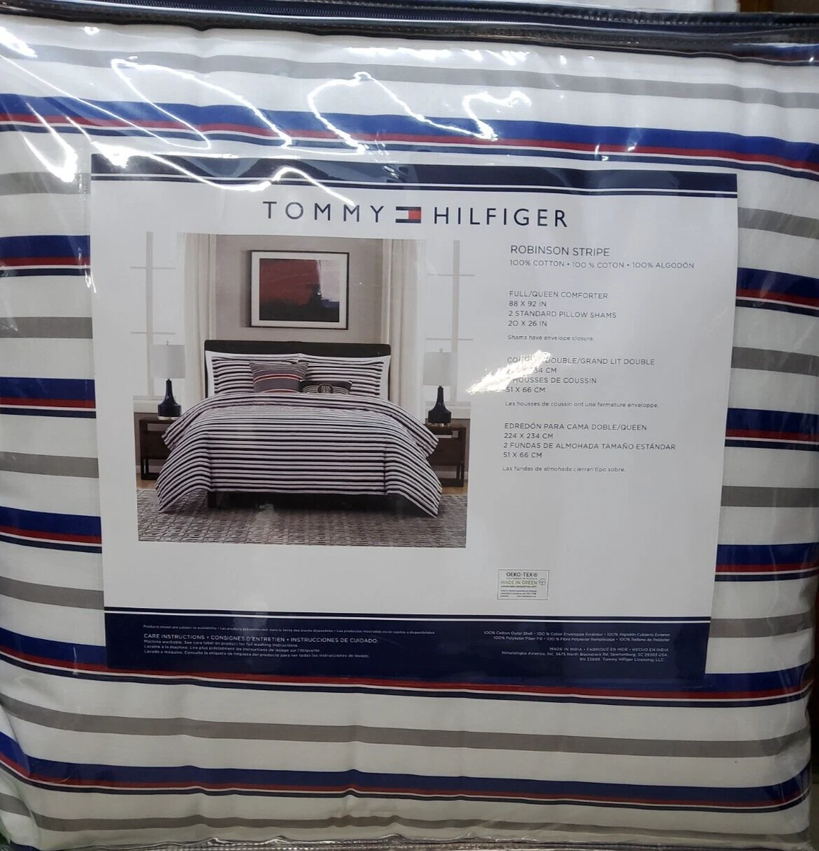 Tommy Hilfiger Robinson Stripe Comforter Set FULL QUEEN eBay