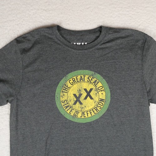 Civil Standard T-Shirt Men Size Large Gray Short Sleeve The Great Seal - Picture 4 of 17