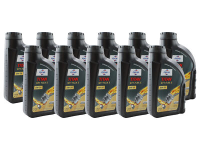 Fuchs 11 Liter TITAN GT1 FLEX 5 SAE 0W-20 Engine Oil 11 x 1L for BMW Mercedes