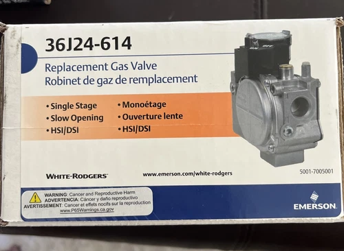 White Rodgers Furnace Gas Valve Model# 36J24-614