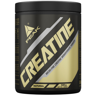 PEAK Creatin Monohydrat - 500g I reines Kreatin zur Kraft- & Leistungssteigerung
