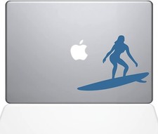 The Decal Guru Catching Some Waves Decal Vinyl Sticker, 13" MacBook Pro
