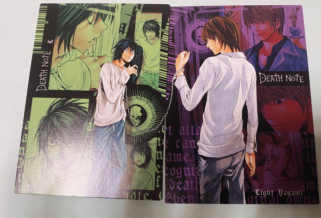 Death Note Set Of 2 Trading Cards 46 47 Light Yagami/L Death Note Set Of 2 Trading Cards 46 47 Light Yagami/L