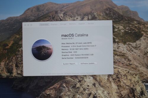 Apple iMac 2015 27" 5K i7-6700k 4.0GHz 16GB RAM 24gb SSD 1tb HDD CHIP 592 - Picture 2 of 17