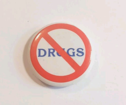 No To Drugs Pin Button Pinback - Picture 6 of 6