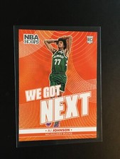 2024-25 NBA HOOPS BASKETBALL WE GOT NEXT 1 AJ JOHNSON RC BUCKS