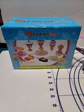 Fat Brain Toys Wooden Pretend Play Kitchen Food Lot Bundle Ice cream Cupcakes 3 