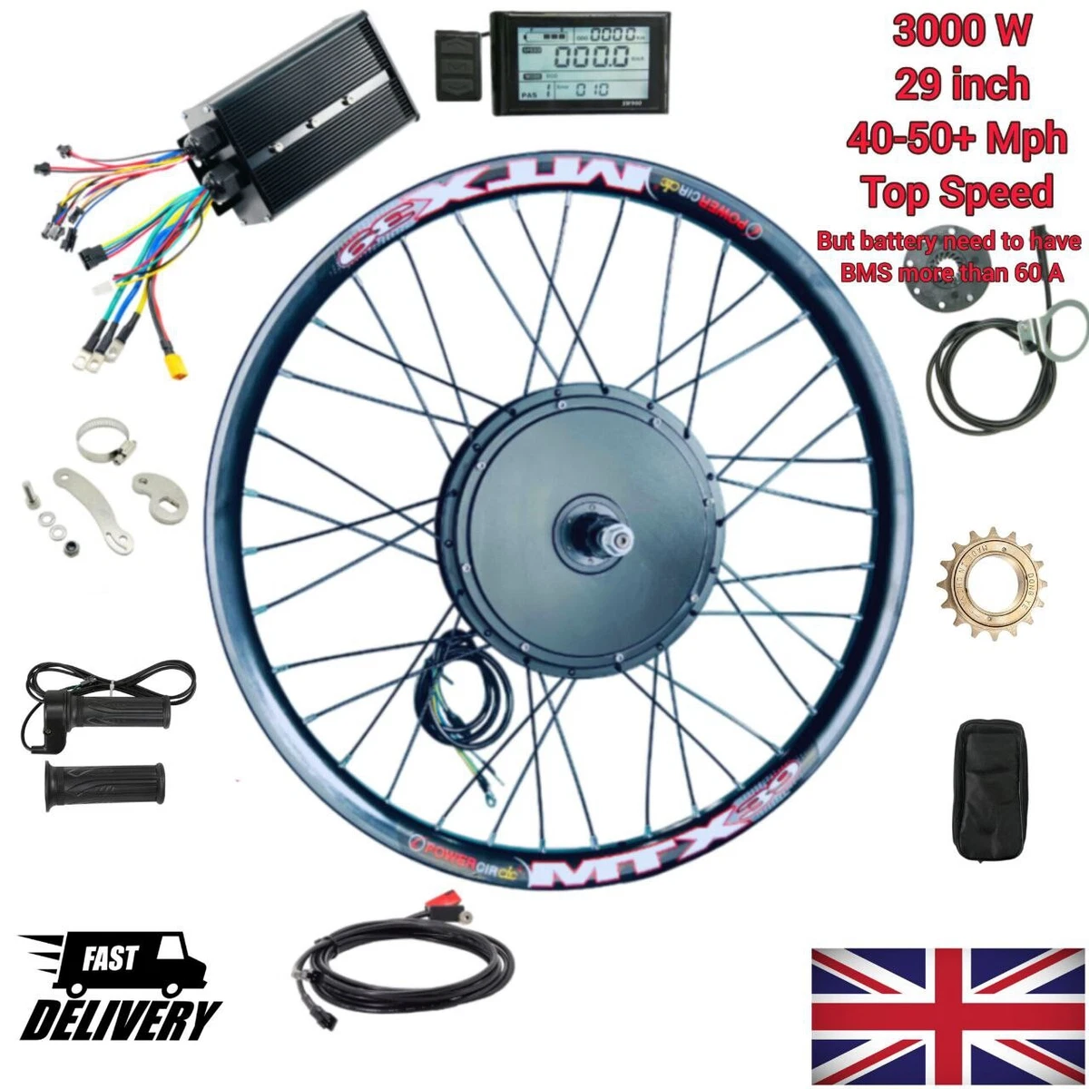 3000w electric bike best sale kit with battery