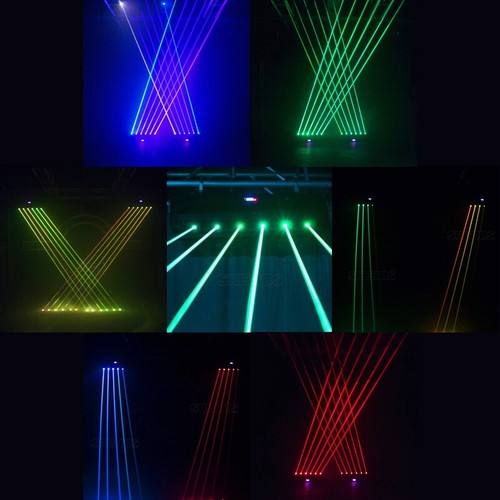 6 Eyes 500mW RGB 3in1 Moving Head Light Laser for DJ disco Club Bar Lamp - Picture 5 of 17