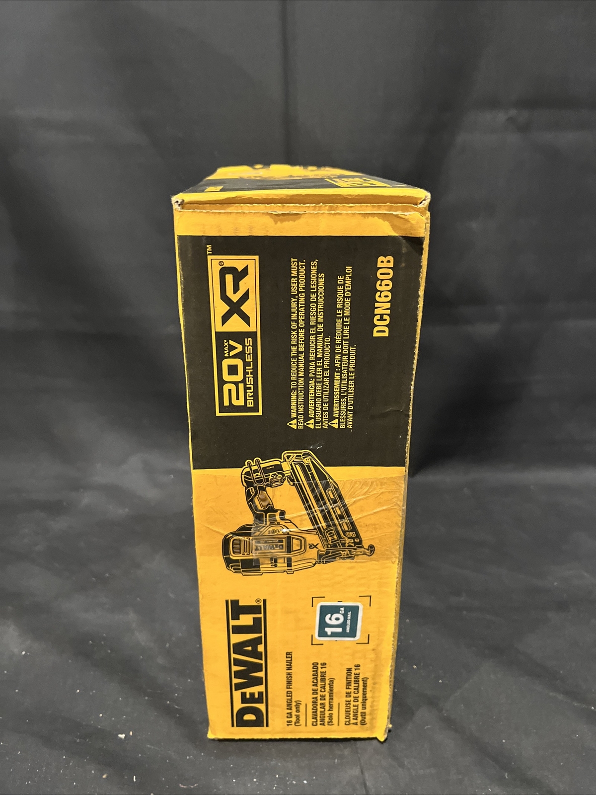 DeWalt DCN660B 20V MAX 16Ga Angled Cordless Finish Nailer Bare Tool