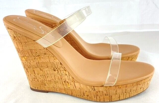 Jessica simpson deals cork wedge shoes