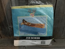 Vintage Kmart Joe Boxer Air Mat Pool Raft Float Lounge Blue NIP 2005 72x27 In.