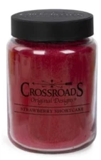 Lg. Strawberry Shortcake Candle Crossroads Classic Candle 26 Oz.