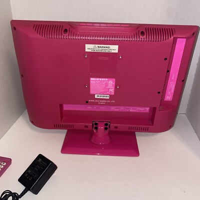 Sanrio Hello Kitty Pink 15” LED TV with Remote - Intertek Sanrio Hello Kitty Pink 15” LED TV with Remote - Intertek