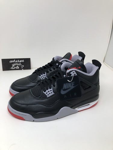 Nike Air Jordan 4 IV Bred Reimagined Size 11 Black Red Retro DS NEW FV5029-006 - Picture 11 of 11