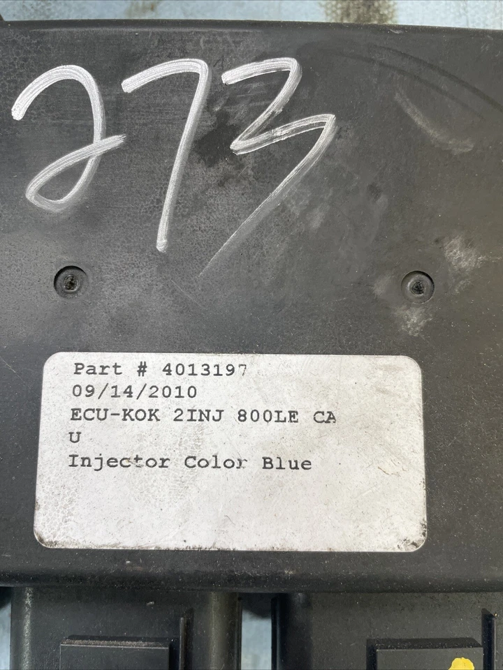 2011 Polaris pro RMK 800 computer CDI 4013197 injector blue 273 - Image 3 of 4