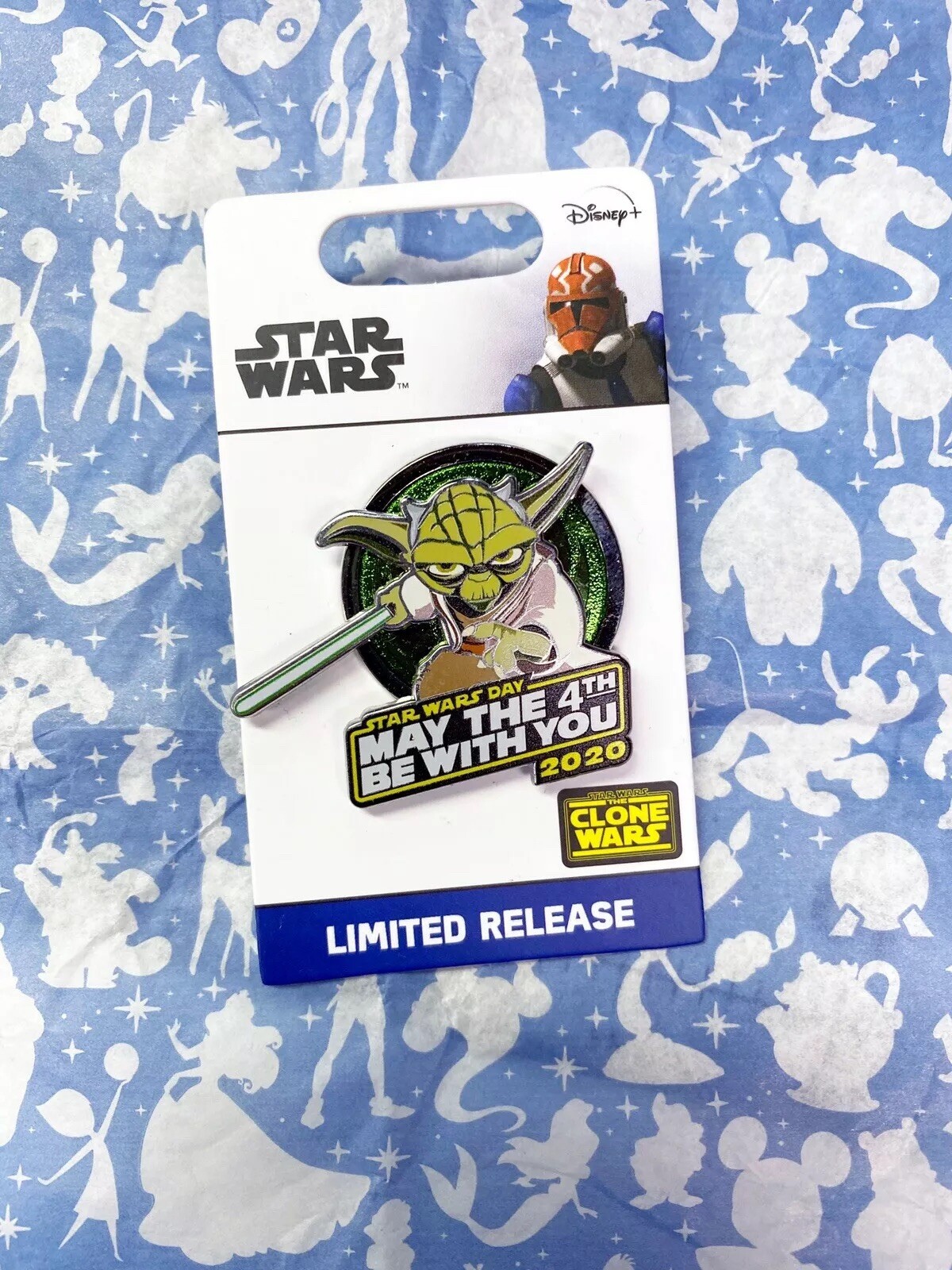 LIMITED LR- Disney Star Wars May The 4th Be With You- Yoda Pin- FAST SHIP